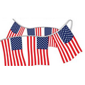 60 Ft. American Stars & Stripes Polyethylene Flag Pennant (12"x18")